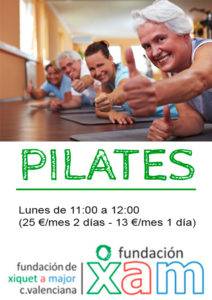 Cartel Clases de Pilates